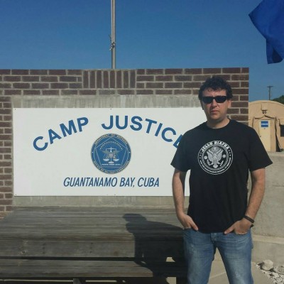 Jason Leopold at 'Camp Justice' 