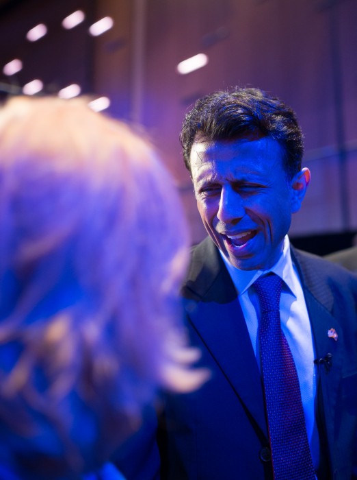 Louisiana Governor Bobby Jindal at the NRA annual meeting in Nashville. (photo: ZD Roberts)
